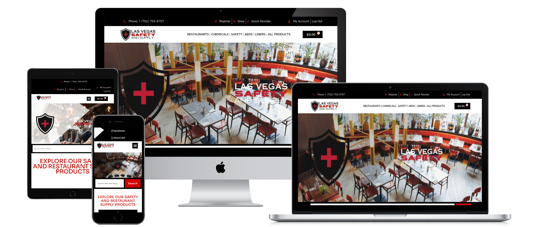 zinc digital marketing agency picture of client mockup website las vegas safety